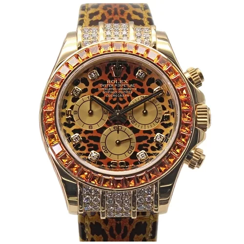Đồng Hồ Rolex Daytona 116598SACO Leopard Họa Tiế